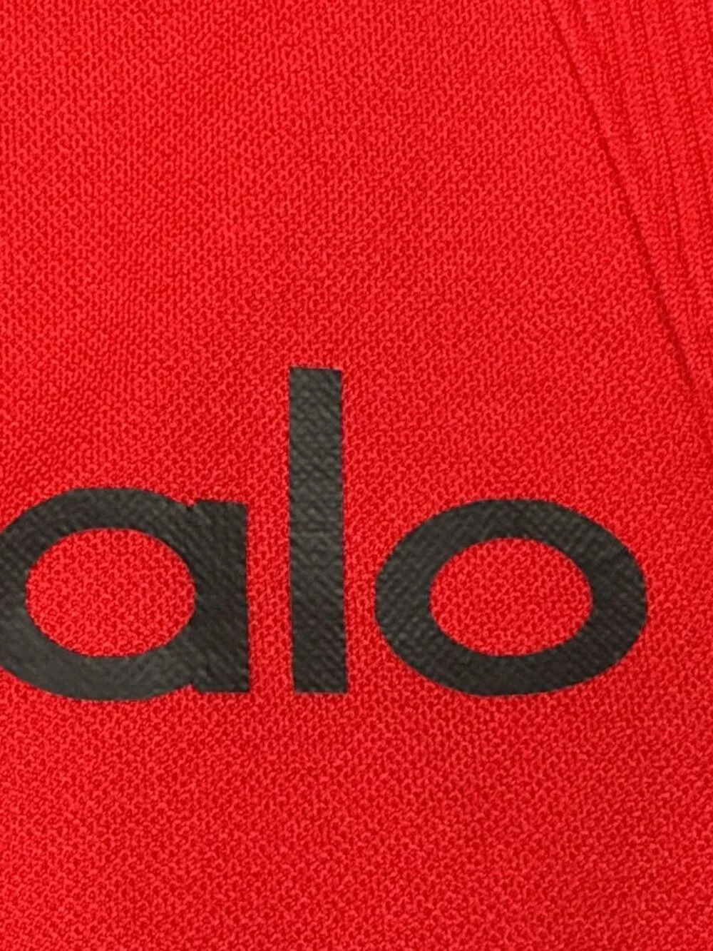 Alo Yoga LEG09 Ribbed High Waist Leggings Red Size M Excellent